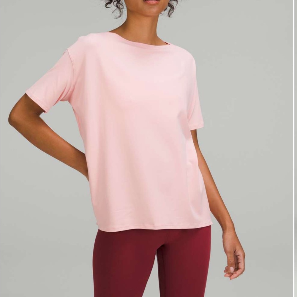 Dew Pink Back in Action T shirt